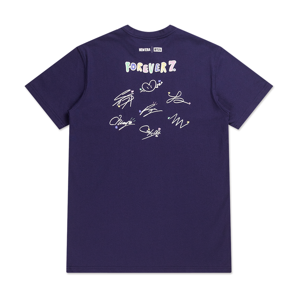 NEW ERA X BT21 THE JOURNEY COLLECTION PURPLE SHORT SLEEVE T-SHIRT