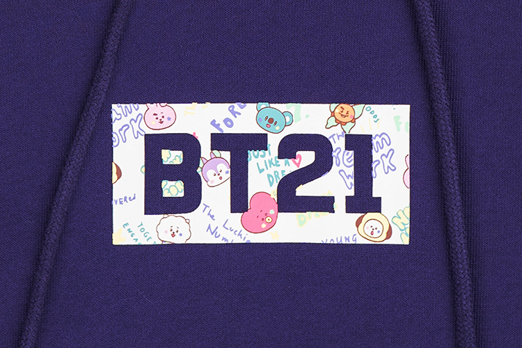 NEW ERA X BT21 THE JOURNEY COLLECTION PURPLE HOODIE
