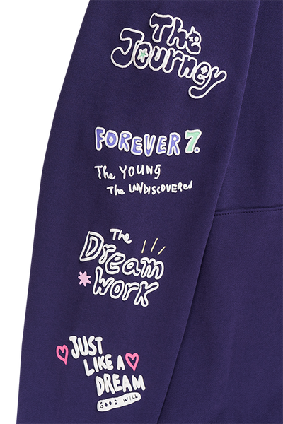 NEW ERA X BT21 THE JOURNEY COLLECTION PURPLE HOODIE
