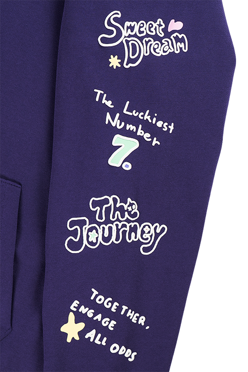 NEW ERA X BT21 THE JOURNEY COLLECTION PURPLE HOODIE