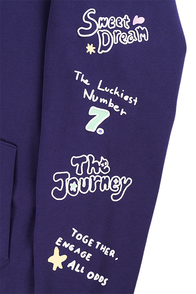 NEW ERA X BT21 THE JOURNEY COLLECTION PURPLE HOODIE