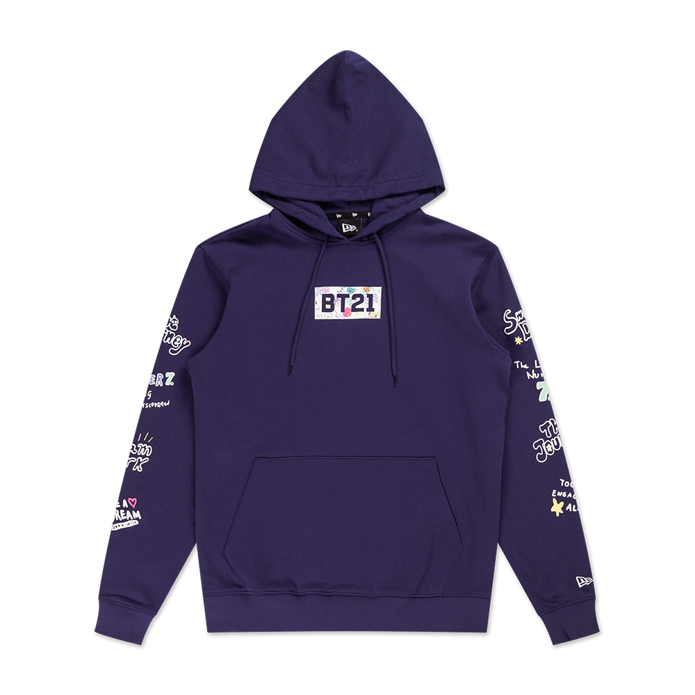 NEW ERA X BT21 THE JOURNEY COLLECTION PURPLE HOODIE