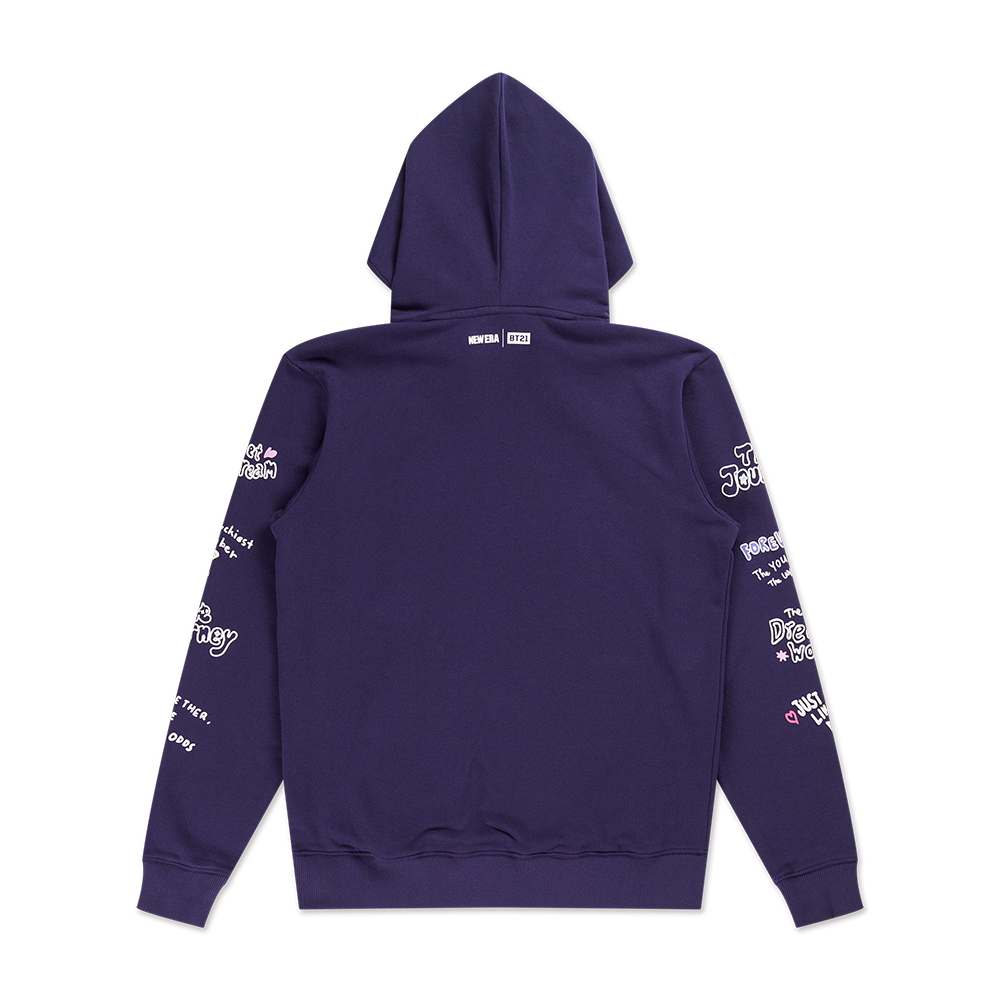 NEW ERA X BT21 THE JOURNEY COLLECTION PURPLE HOODIE