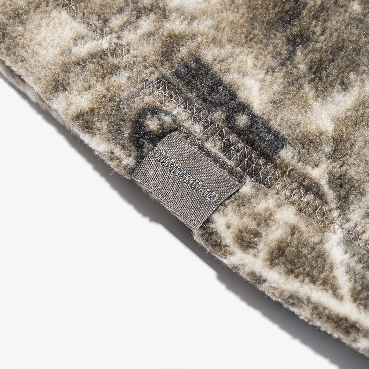 NEW ERA X THISISNEVERTHAT REAL TREE KHAKI BROWN REVERSIBLE FLEECE BEANIE