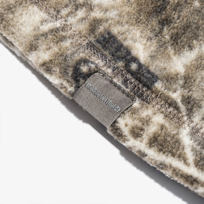 NEW ERA X THISISNEVERTHAT REAL TREE KHAKI BROWN REVERSIBLE FLEECE BEANIE