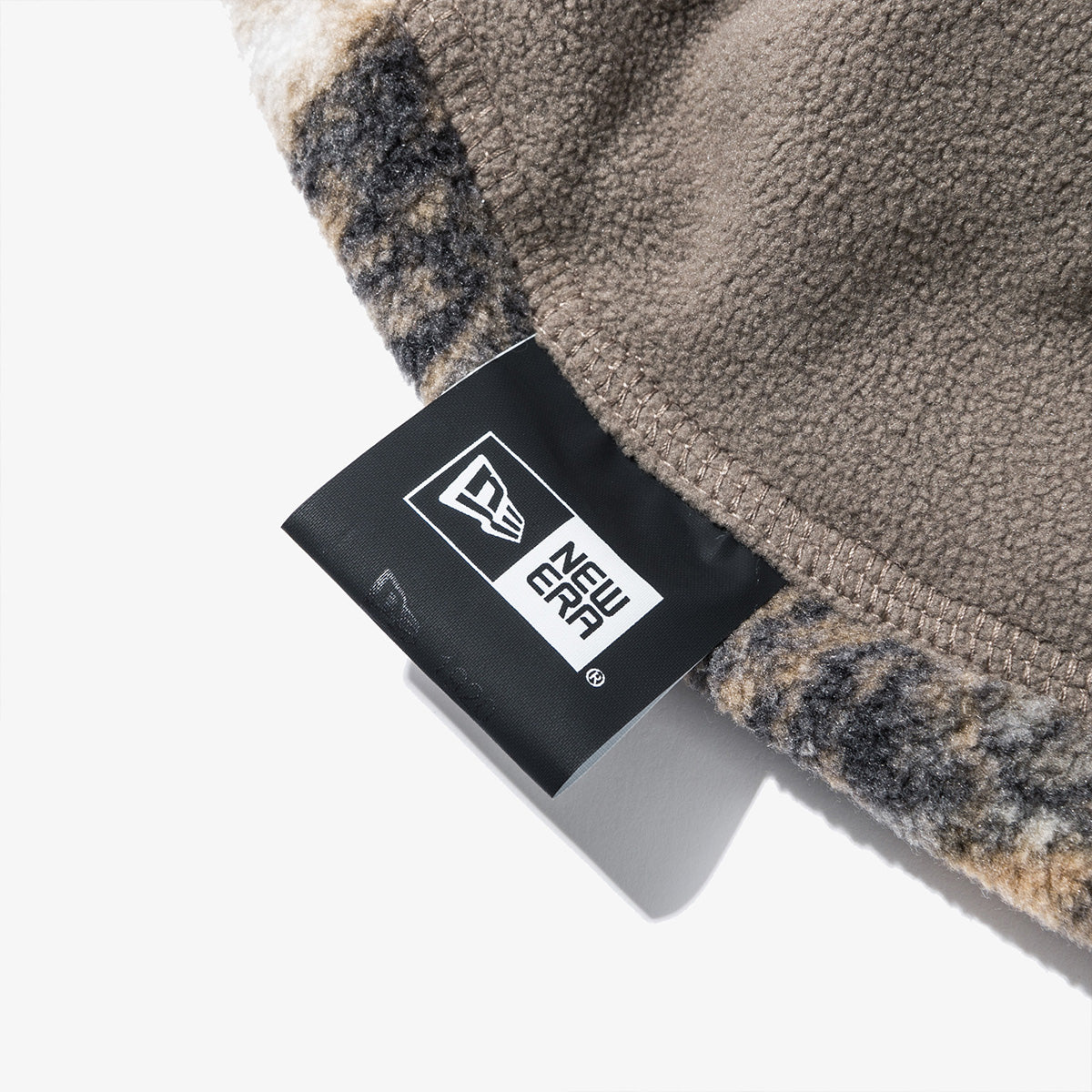 NEW ERA X THISISNEVERTHAT REAL TREE KHAKI BROWN REVERSIBLE FLEECE BEANIE