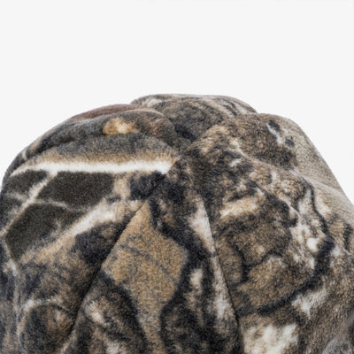 NEW ERA X THISISNEVERTHAT REAL TREE KHAKI BROWN REVERSIBLE FLEECE BEANIE