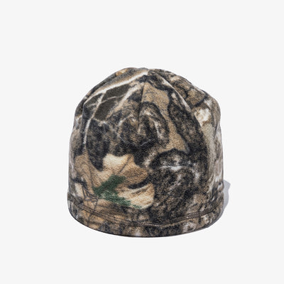 NEW ERA X THISISNEVERTHAT REAL TREE KHAKI BROWN REVERSIBLE FLEECE BEANIE