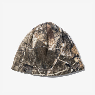 NEW ERA X THISISNEVERTHAT REAL TREE KHAKI BROWN REVERSIBLE FLEECE BEANIE