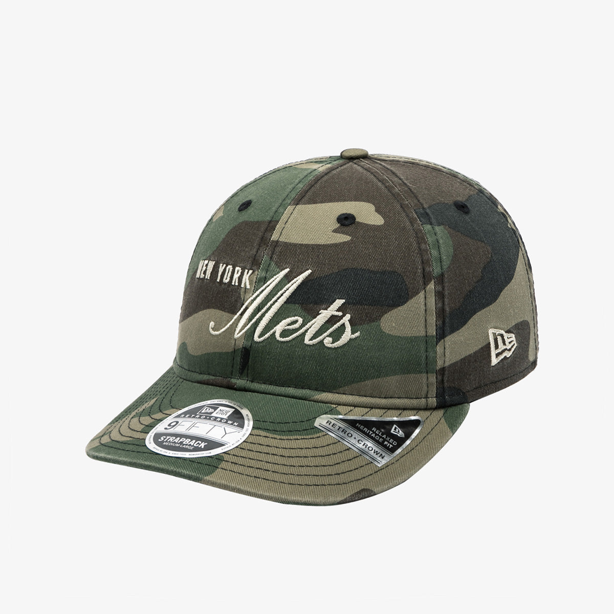 NEW ERA X THISISNEVERTHAT NEW YORK METS DARK GREEN CAMO RC 9FIFTY CAP