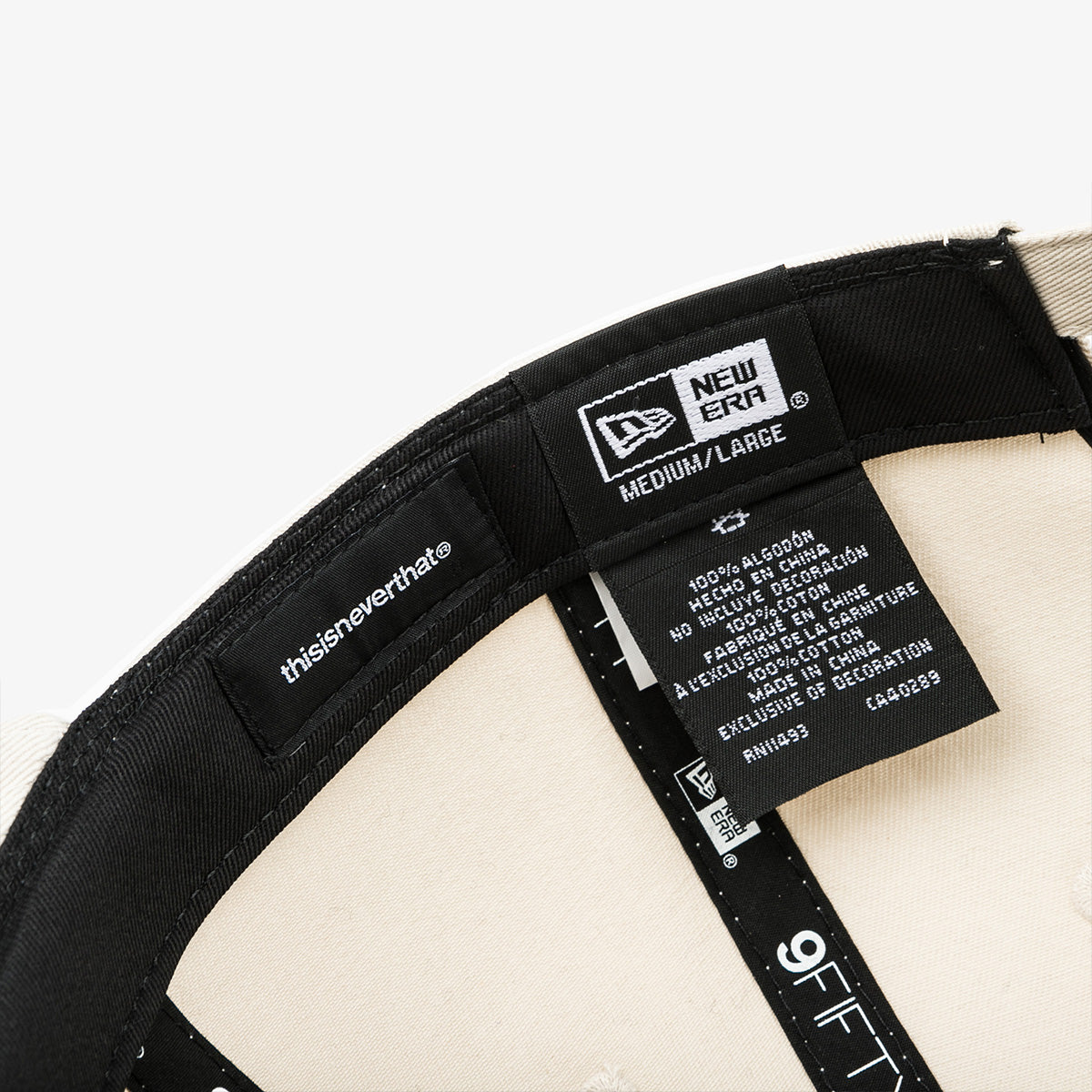 NEW ERA X THISISNEVERTHAT LOS ANGELES DODGERS IVORY RC 9FIFTY CAP