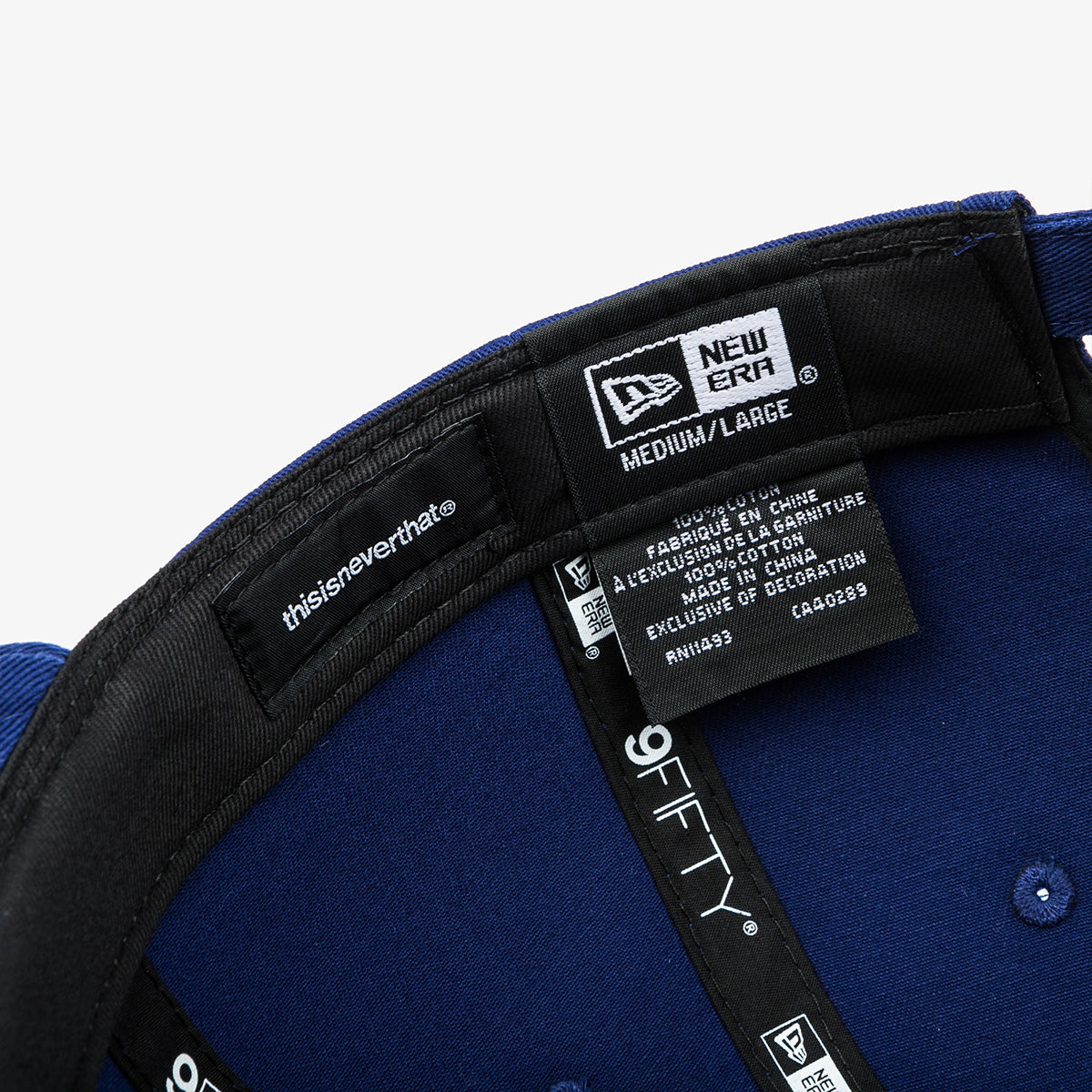 NEW ERA X THISISNEVERTHAT LOS ANGELES DODGERS MED BLUE RC 9FIFTY CAP