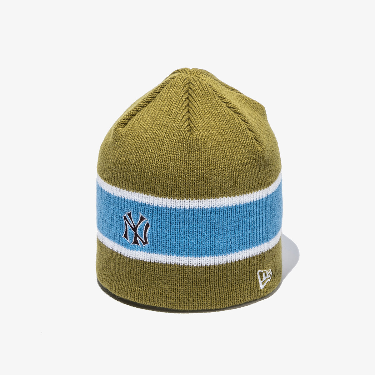 NEW ERA X THISISNEVERTHAT NEW YORK YANKEES STRIPE OLIVE BEANIE