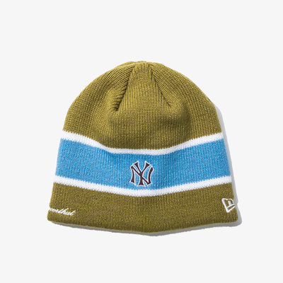NEW ERA X THISISNEVERTHAT NEW YORK YANKEES STRIPE OLIVE BEANIE