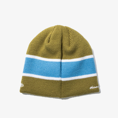 NEW ERA X THISISNEVERTHAT NEW YORK YANKEES STRIPE OLIVE BEANIE