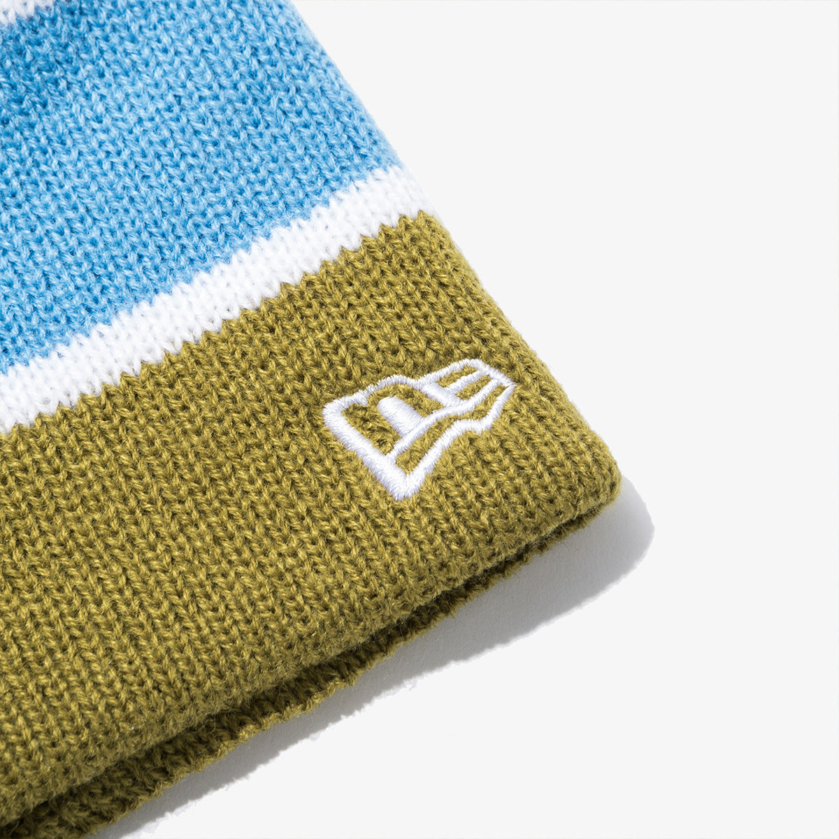 NEW ERA X THISISNEVERTHAT NEW YORK YANKEES STRIPE OLIVE BEANIE