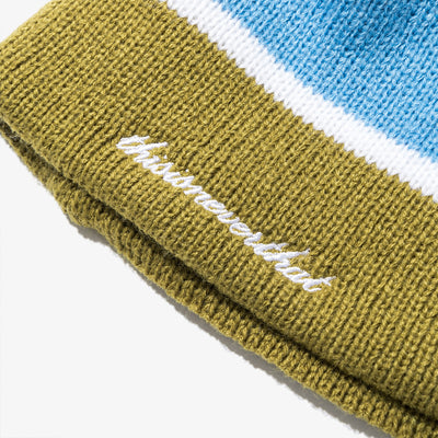 NEW ERA X THISISNEVERTHAT NEW YORK YANKEES STRIPE OLIVE BEANIE
