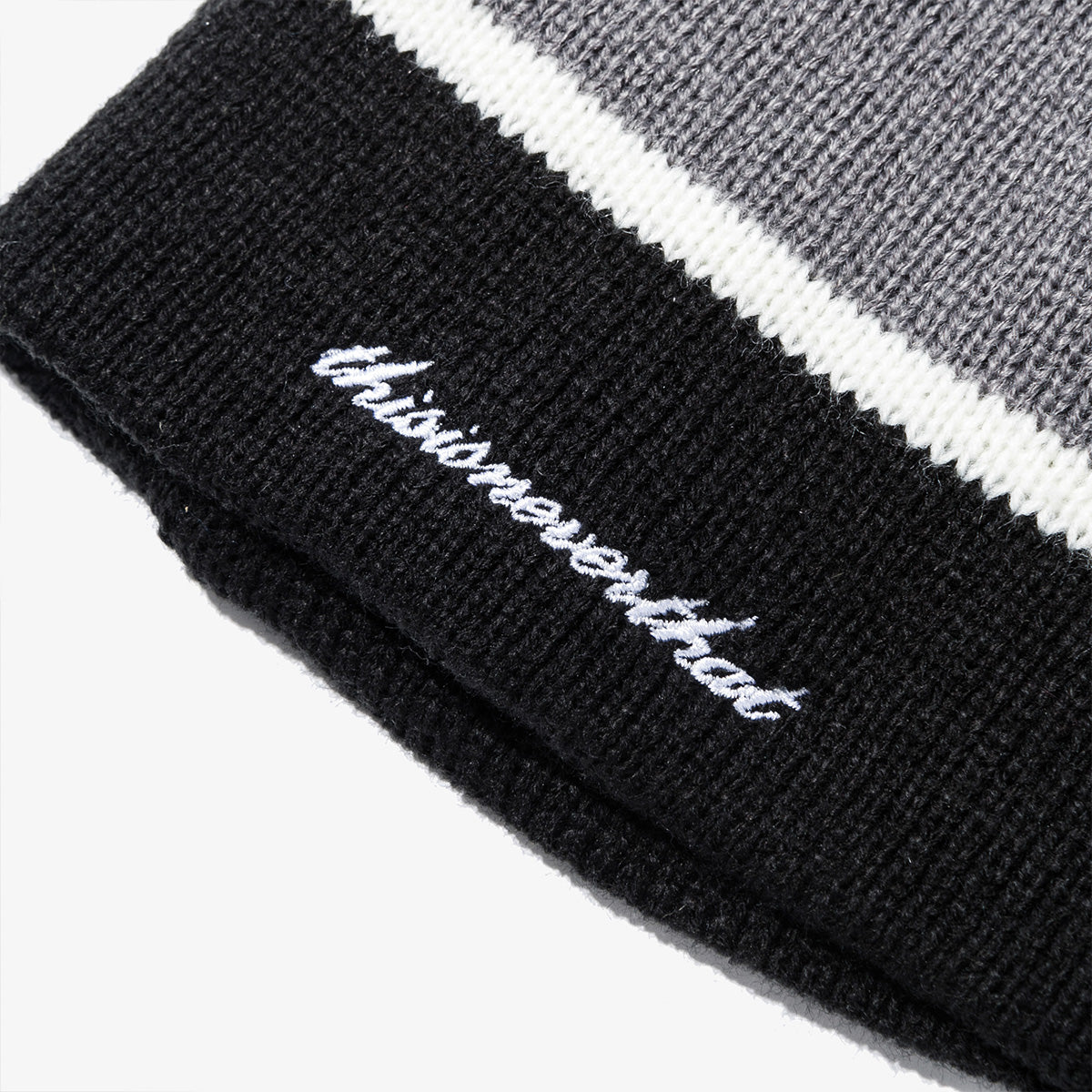 NEW ERA X THISISNEVERTHAT NEW YORK YANKEES STRIPE BLACK BEANIE