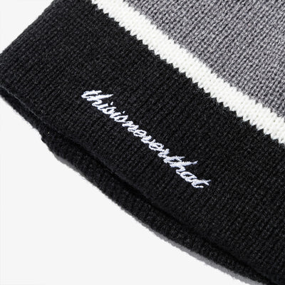 NEW ERA X THISISNEVERTHAT NEW YORK YANKEES STRIPE BLACK BEANIE