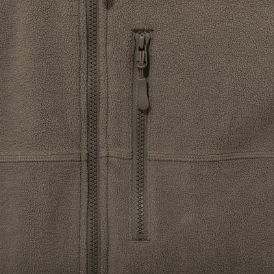 NEW ERA X THISISNEVERTHAT REAL TREE KHAKI BROWN REVERSIBLE FLEECE VEST