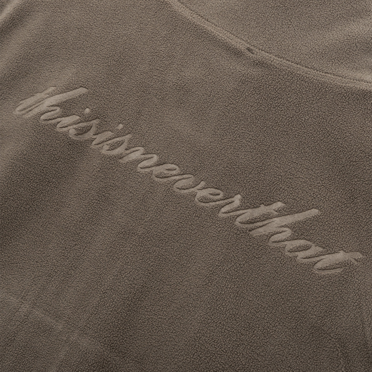 NEW ERA X THISISNEVERTHAT REAL TREE KHAKI BROWN REVERSIBLE FLEECE VEST