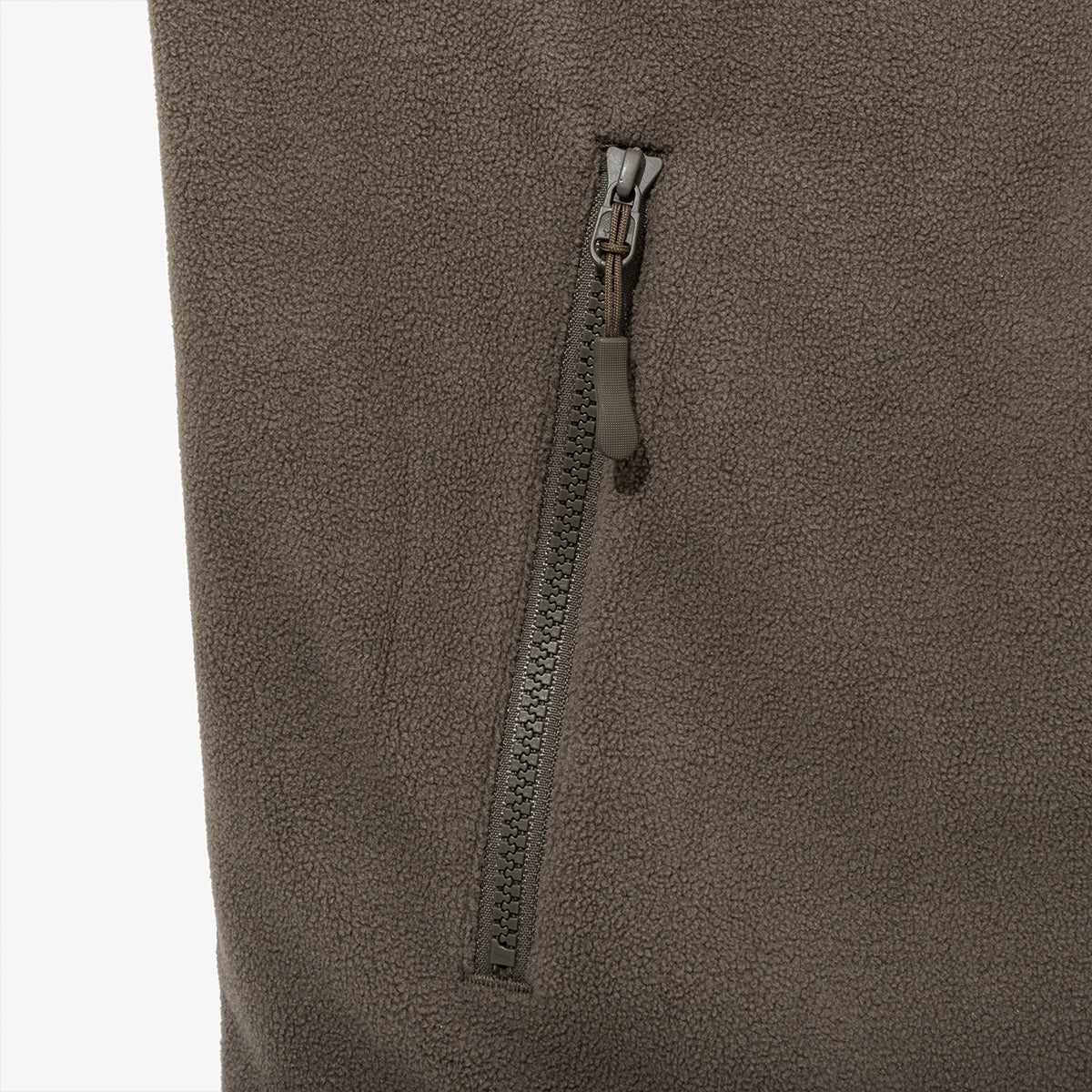 NEW ERA X THISISNEVERTHAT REAL TREE KHAKI BROWN REVERSIBLE FLEECE VEST