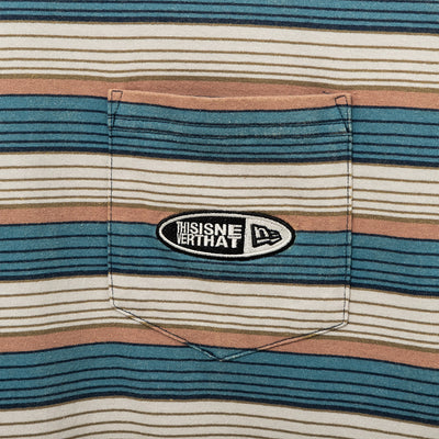 NEW ERA X THISISNEVERTHAT BORDER BEIGE LONG SLEEVE T-SHIRT