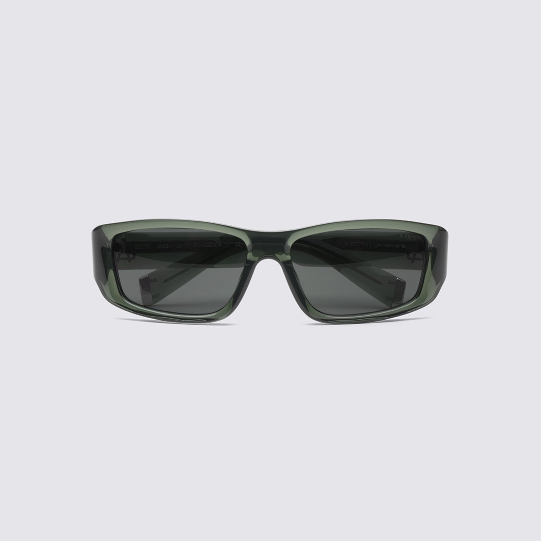 NEW ERA X A. SOCIETY DARK GREEN SCOTTY SUNGLASSES