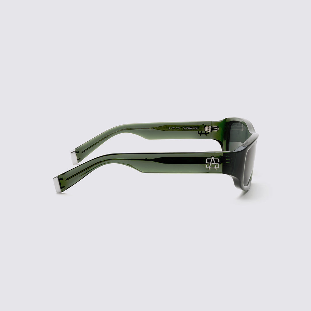 NEW ERA X A. SOCIETY DARK GREEN SCOTTY SUNGLASSES