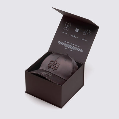 NEW ERA X A. SOCIETY EXCLUSIVE BROWN 9FIFTY LOW PROFILE CAP AND SUNGLASS LENS BOX SET