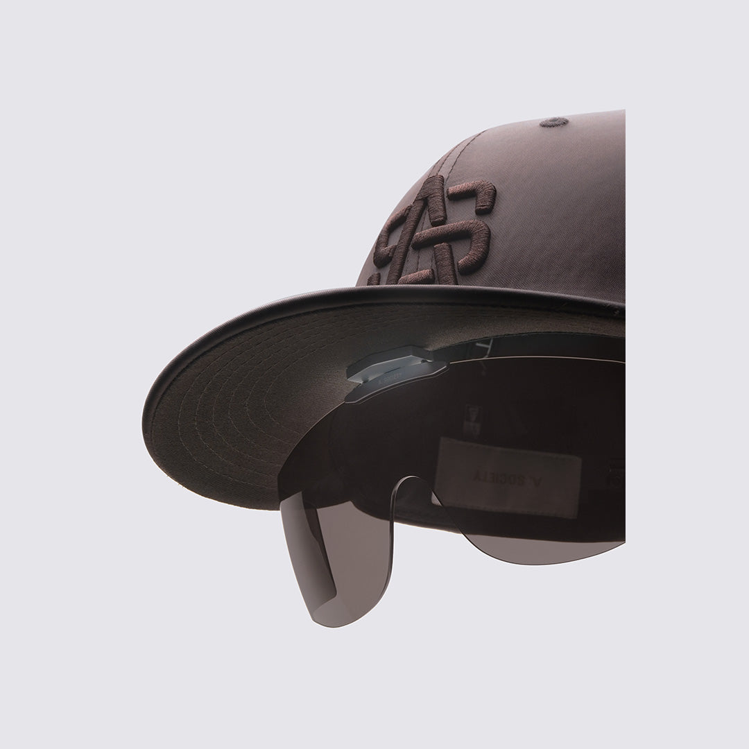 NEW ERA X A. SOCIETY EXCLUSIVE BROWN 9FIFTY LOW PROFILE CAP AND SUNGLASS LENS BOX SET
