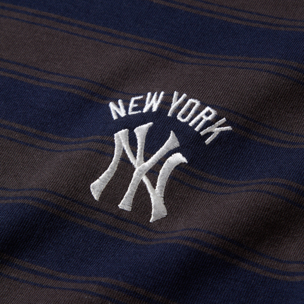 NEW YORK YANKEES BORDER NAVY OVERSIZED SHORT SLEEVE T-SHIRT – New Era ...