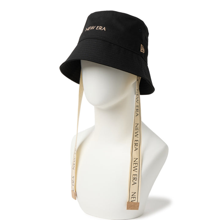 NEW ERA 2 WAY LOGO TAPE BLACK WOMEN GOLF BUCKET 01 – New Era Hong Kong