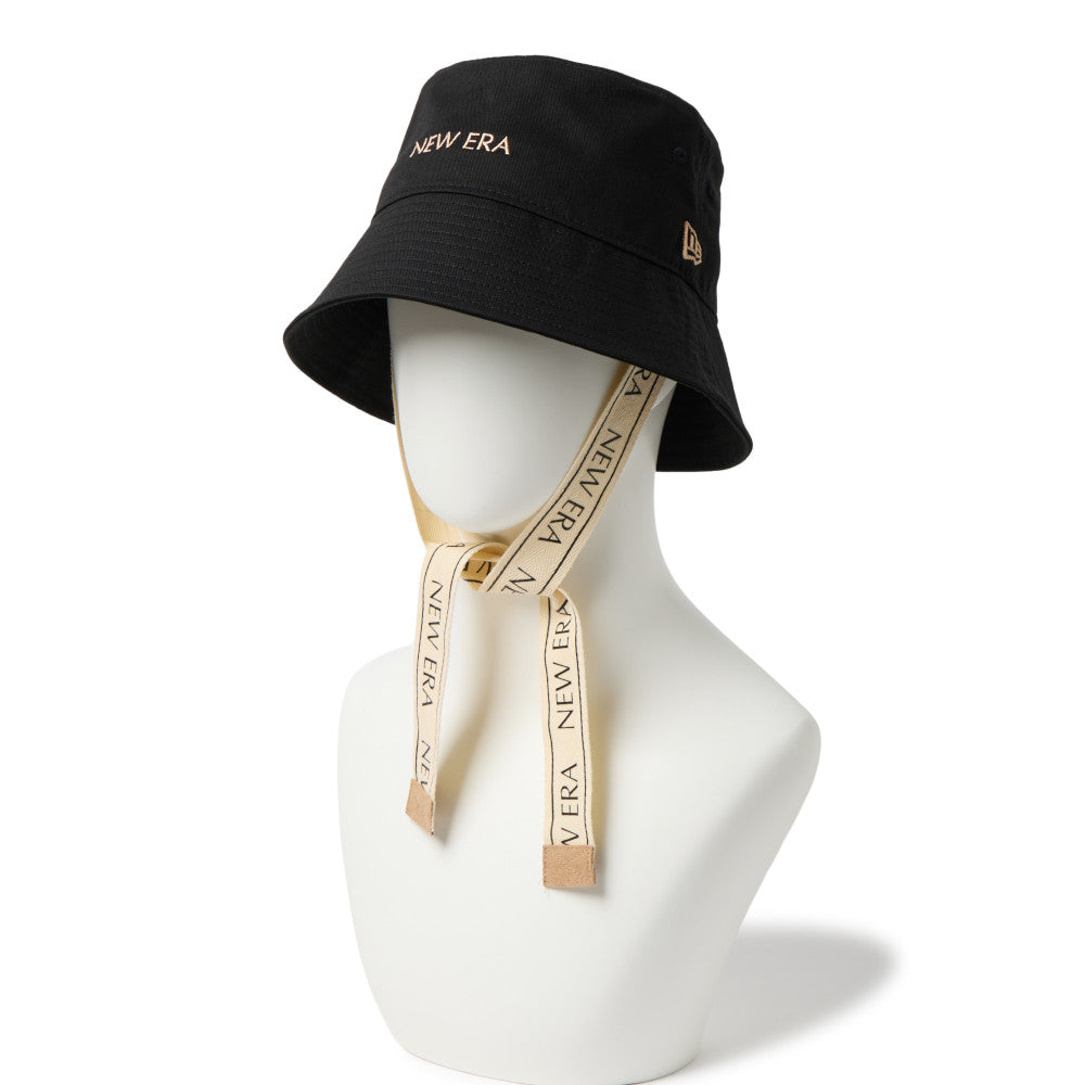 NEW ERA 2 WAY LOGO TAPE BLACK WOMEN GOLF BUCKET 01 – New Era Hong Kong