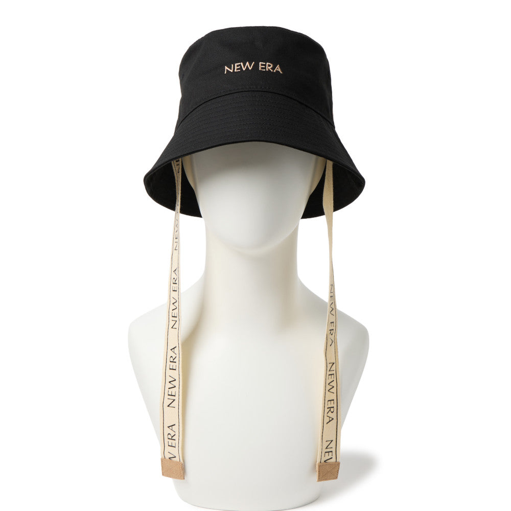 NEW ERA 2 WAY LOGO TAPE BLACK WOMEN GOLF BUCKET 01 – New Era Hong Kong