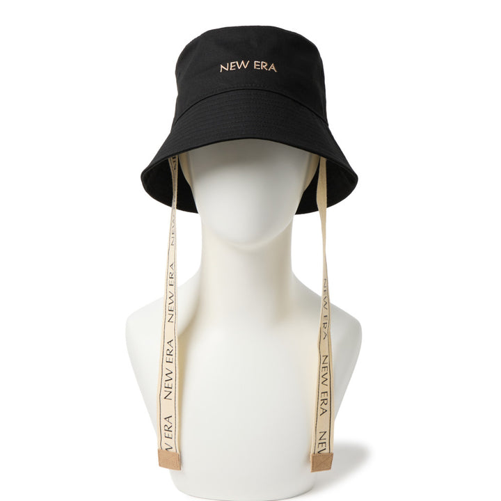 NEW ERA 2 WAY LOGO TAPE BLACK WOMEN GOLF BUCKET 01 – New Era Hong Kong