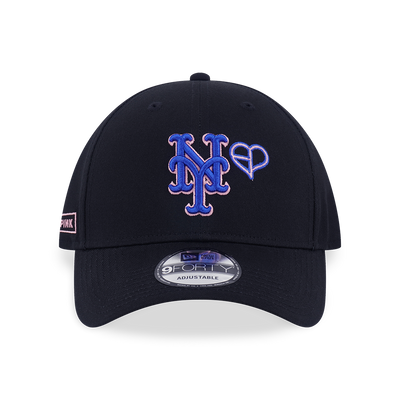 NEW ERA X MLB X BLACKPINK 2025 NEW YORK METS BLACK 9FORTY CAP