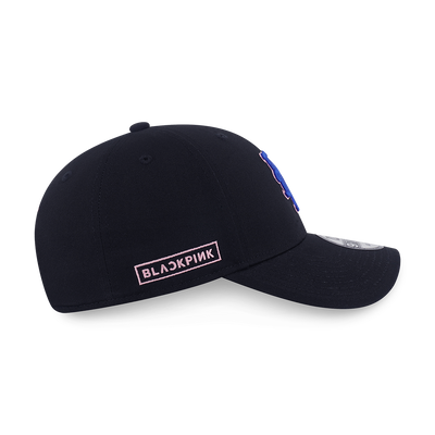 NEW ERA X MLB X BLACKPINK 2025 NEW YORK METS BLACK 9FORTY CAP
