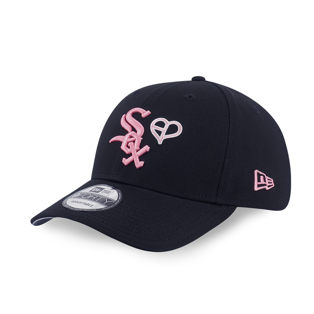NEW ERA X MLB X BLACKPINK 2025 CHICAGO WHITE SOX BLACK 9FORTY CAP