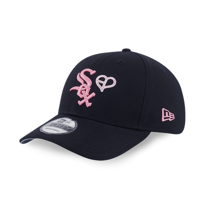 NEW ERA X MLB X BLACKPINK 2025 CHICAGO WHITE SOX BLACK 9FORTY CAP