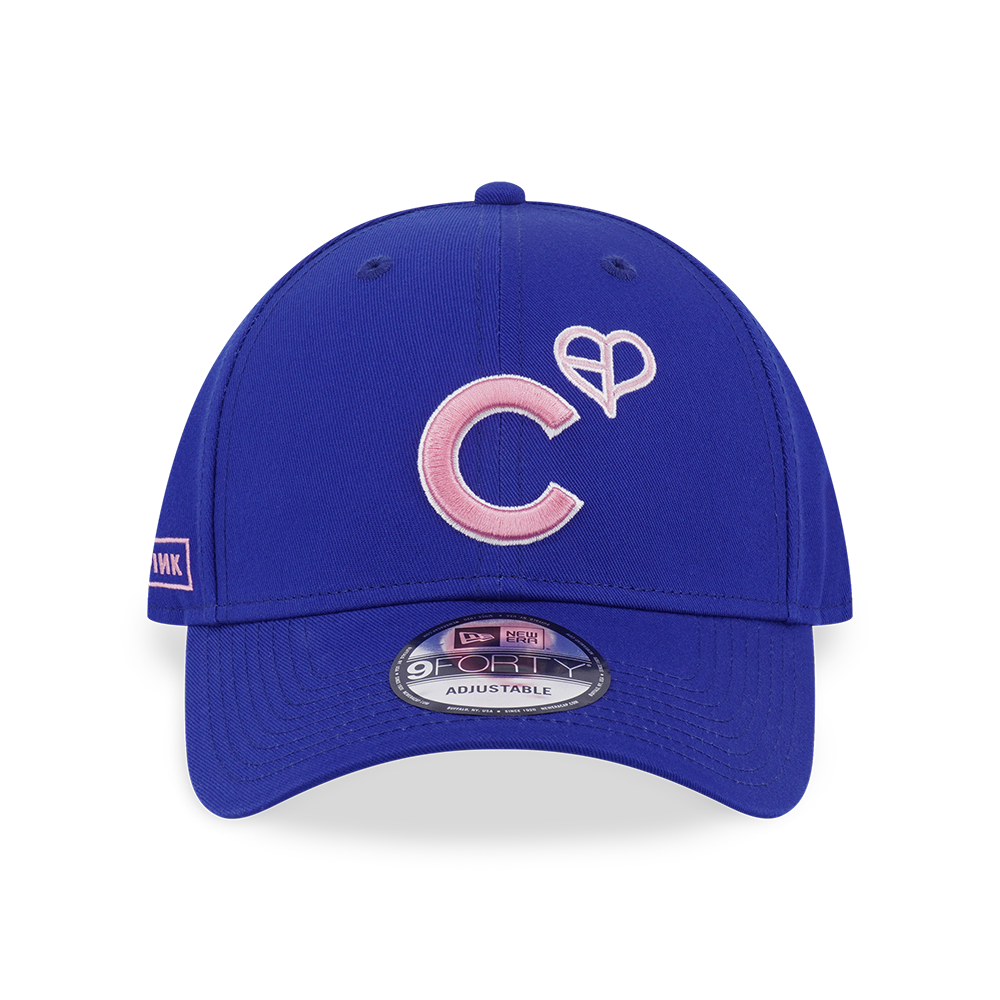 NEW ERA X MLB X BLACKPINK 2025 CHICAGO CUBS ROYAL BLUE 9FORTY CAP