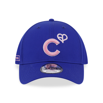 NEW ERA X MLB X BLACKPINK 2025 CHICAGO CUBS ROYAL BLUE 9FORTY CAP