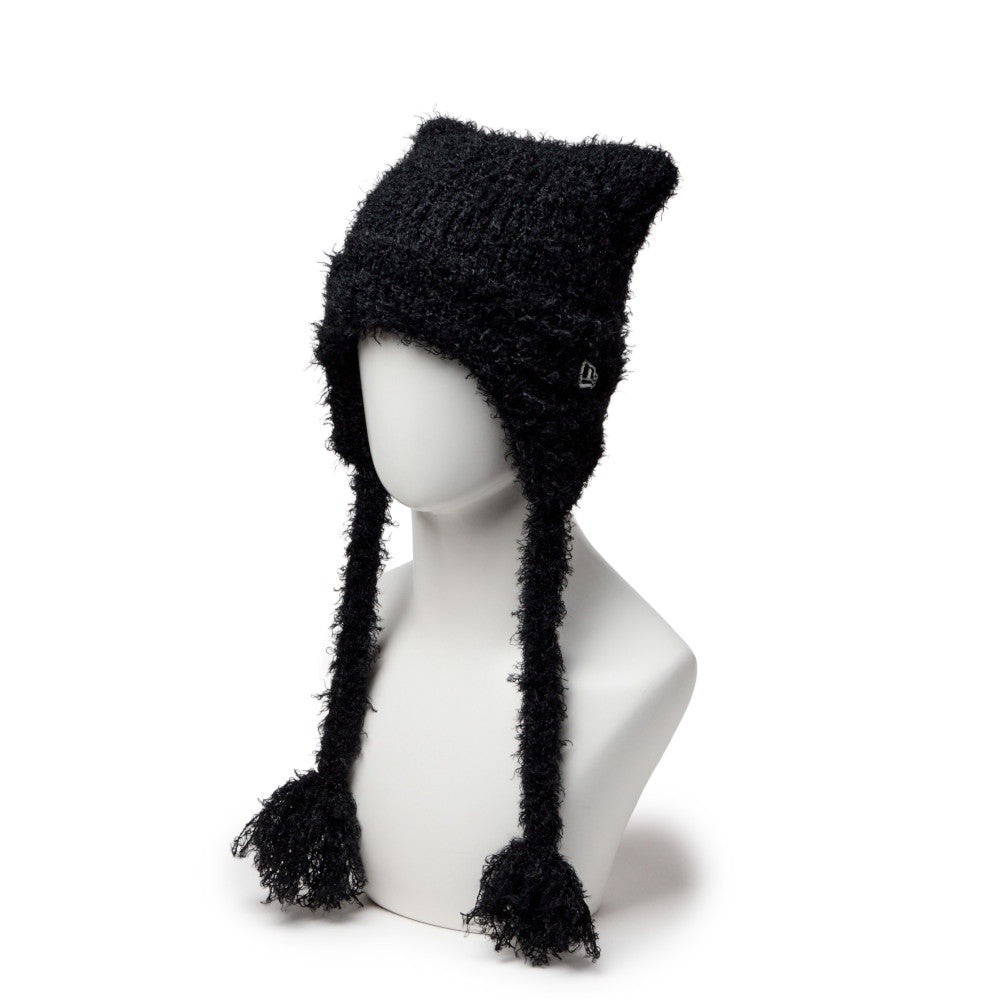 NEW ERA SQUARE SHAGGY KNIT FLAP BLACK WOMEN BEANIE – New Era Hong Kong