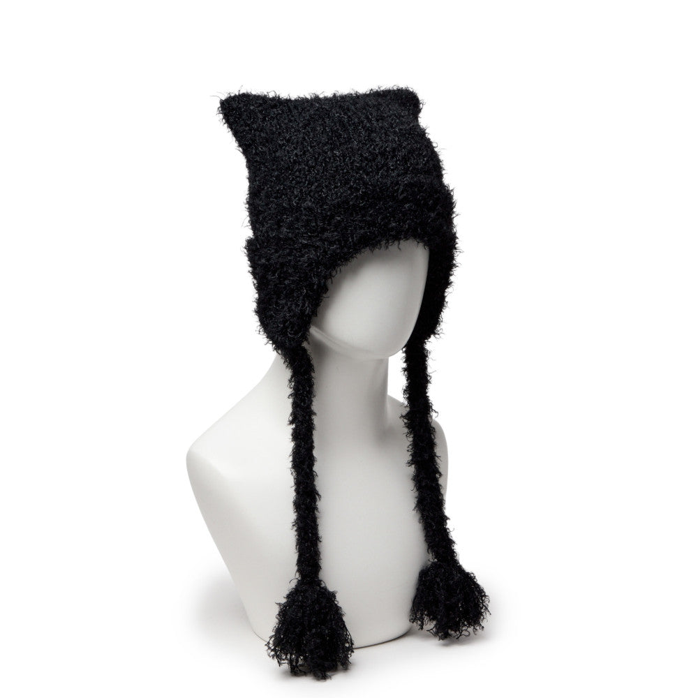 NEW ERA SQUARE SHAGGY KNIT FLAP BLACK WOMEN BEANIE – New Era Hong Kong