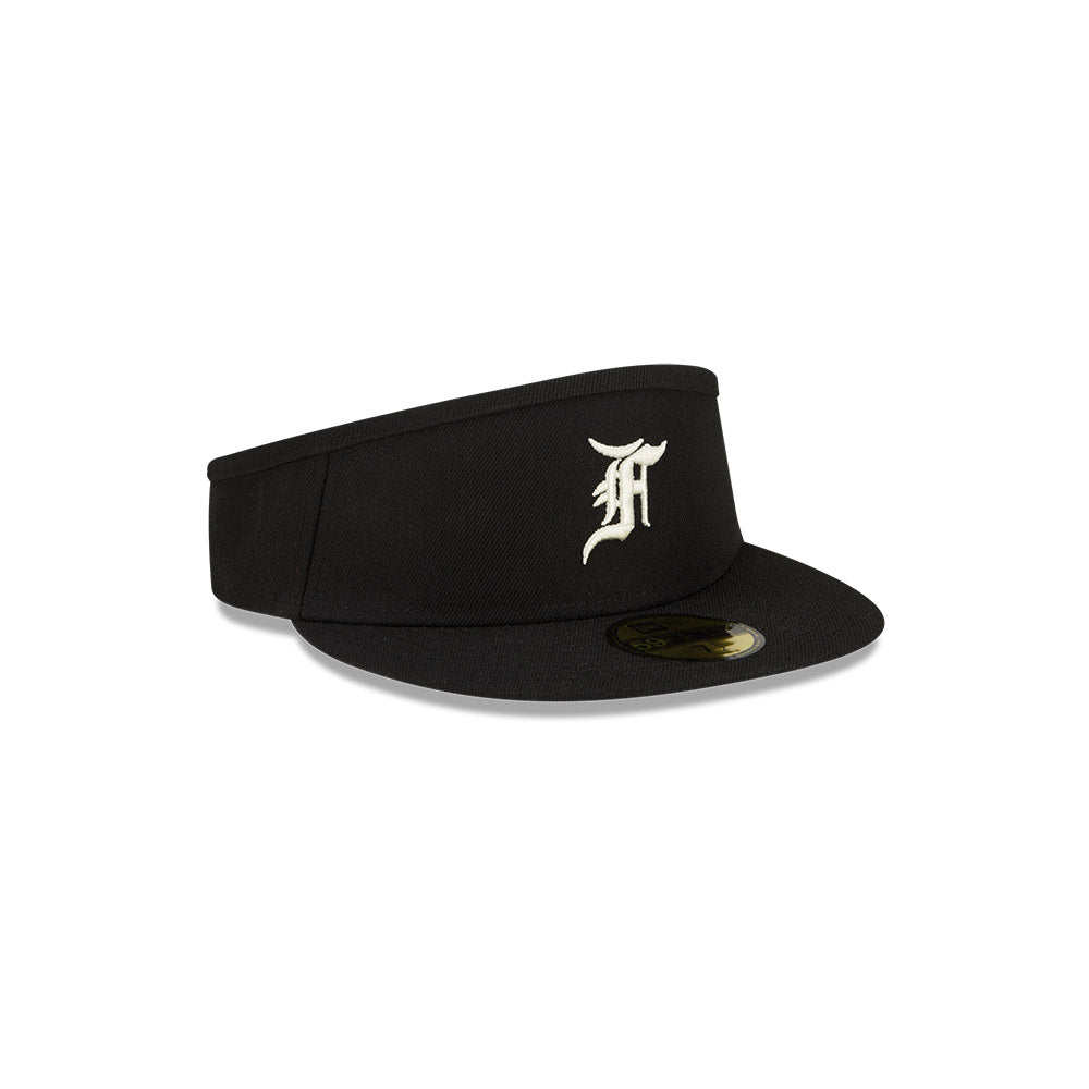 FEAR OF GOD ESSENTIAL BLACK 59FIFTY VISOR CAP