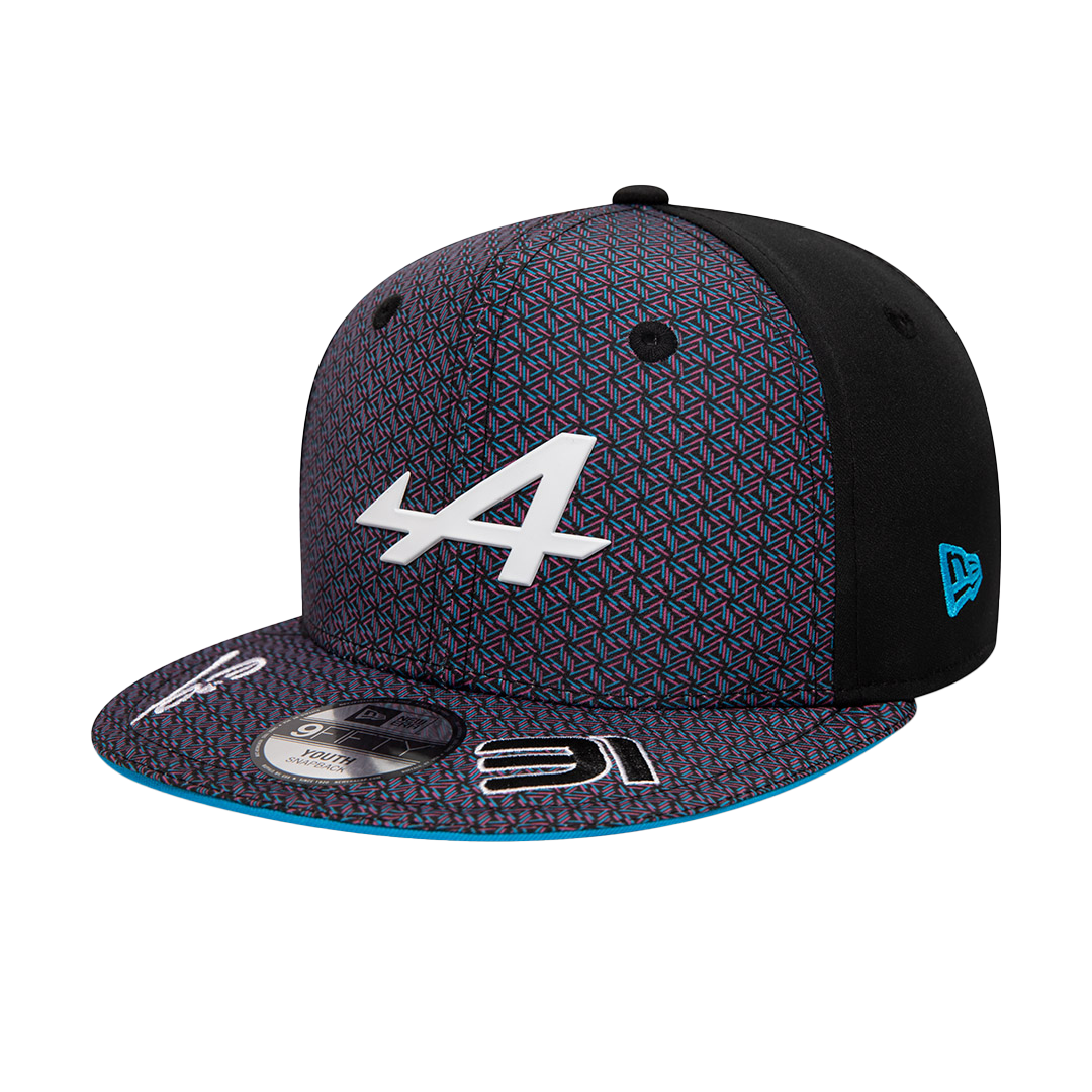 BWT ALPINE F1 TEAM KIDS ESTEBAN OCON BLACK 9FIFTY SNAPBACK CAP