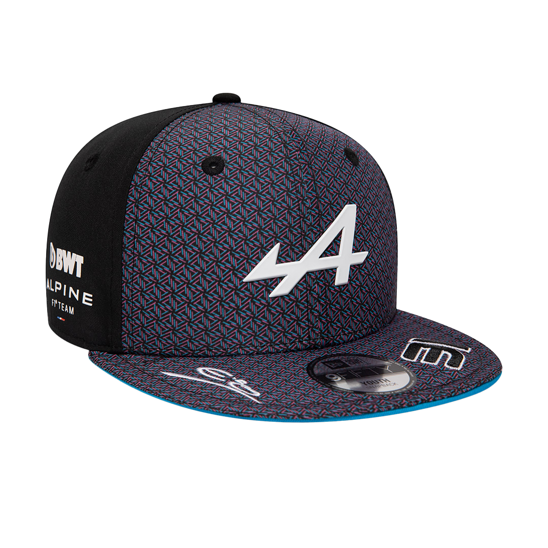 BWT ALPINE F1 TEAM KIDS ESTEBAN OCON BLACK 9FIFTY SNAPBACK CAP