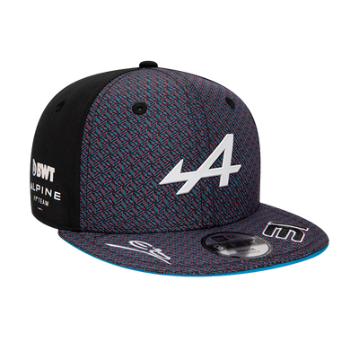 ALPINE KIDS ESTEBAN OCON BLACK 9FIFTY SNAPBACK CAP