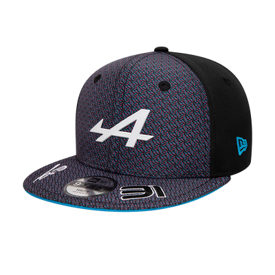 ALPINE KIDS ESTEBAN OCON BLACK 9FIFTY SNAPBACK CAP