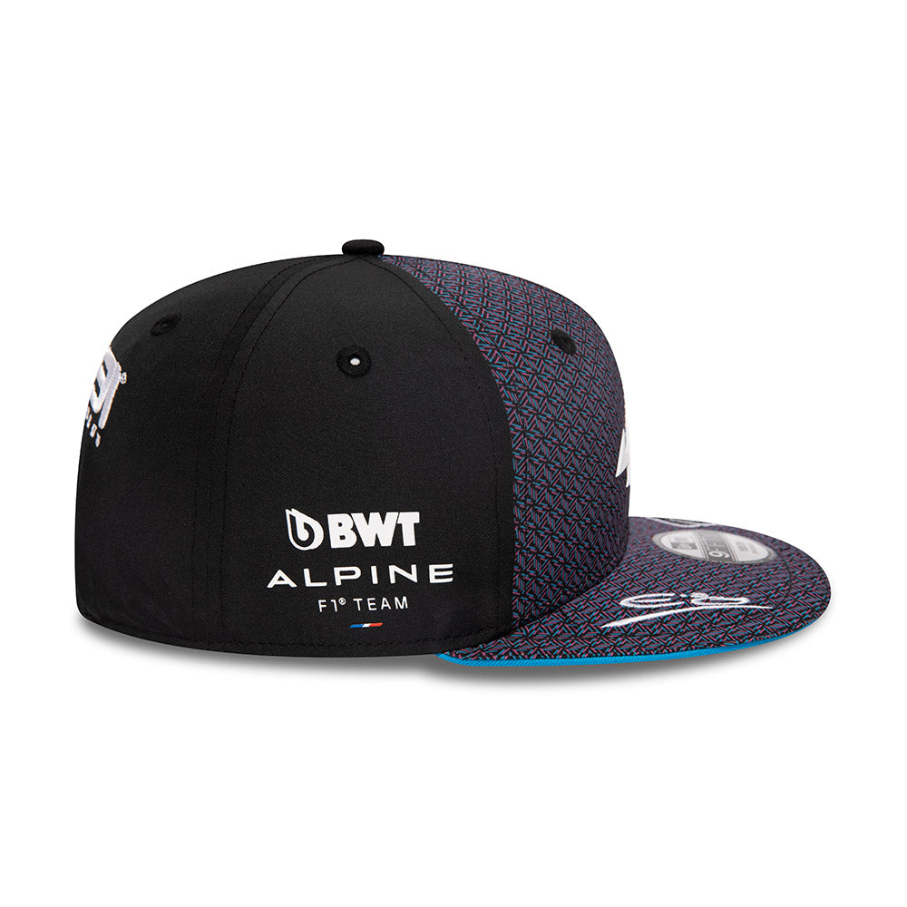 ALPINE KIDS ESTEBAN OCON BLACK 9FIFTY SNAPBACK CAP